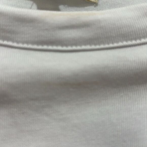 Madewell nr246 white Structured Muscle Tee NWT size L- makeup stain - Picture 11 of 11